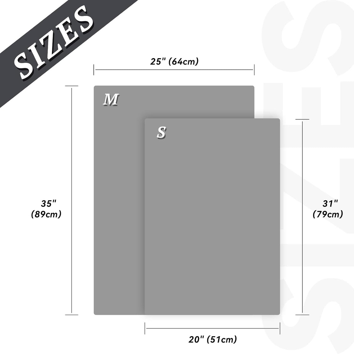Dog Door Mat Absorpmax Dog Mat for Muddy Paw, 31 × 20", Grey