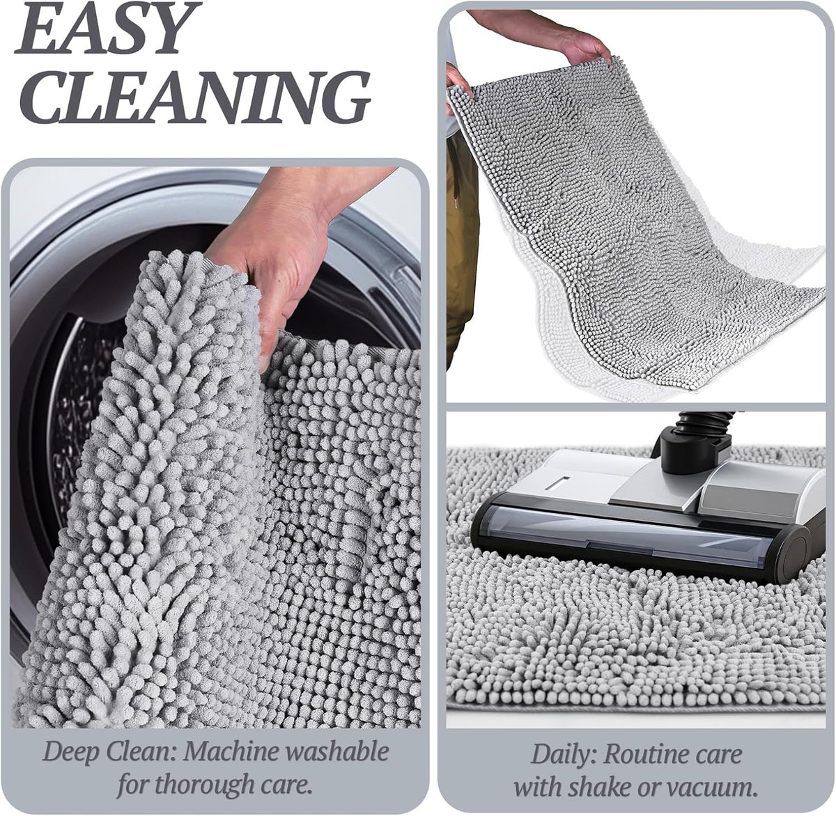 Dog Door Mat Absorpmax Dog Mat for Muddy Paw, 31 × 20", Grey