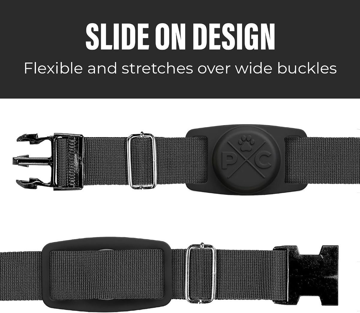 Airtag Dog Collar | Durable & Protective Holder - Track Your Pet Using Apple Technology - for Dogs and Cats